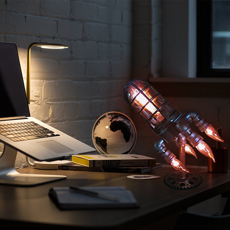 Rocket lamp online steampunk